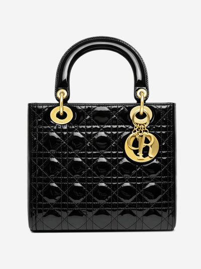 Black 2013 patent leather Lady Dior bag Shoulder bags Dior 