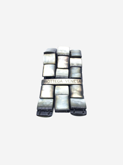 Grey mother of pearl stretch bracelet Bracelets Bottega Veneta 