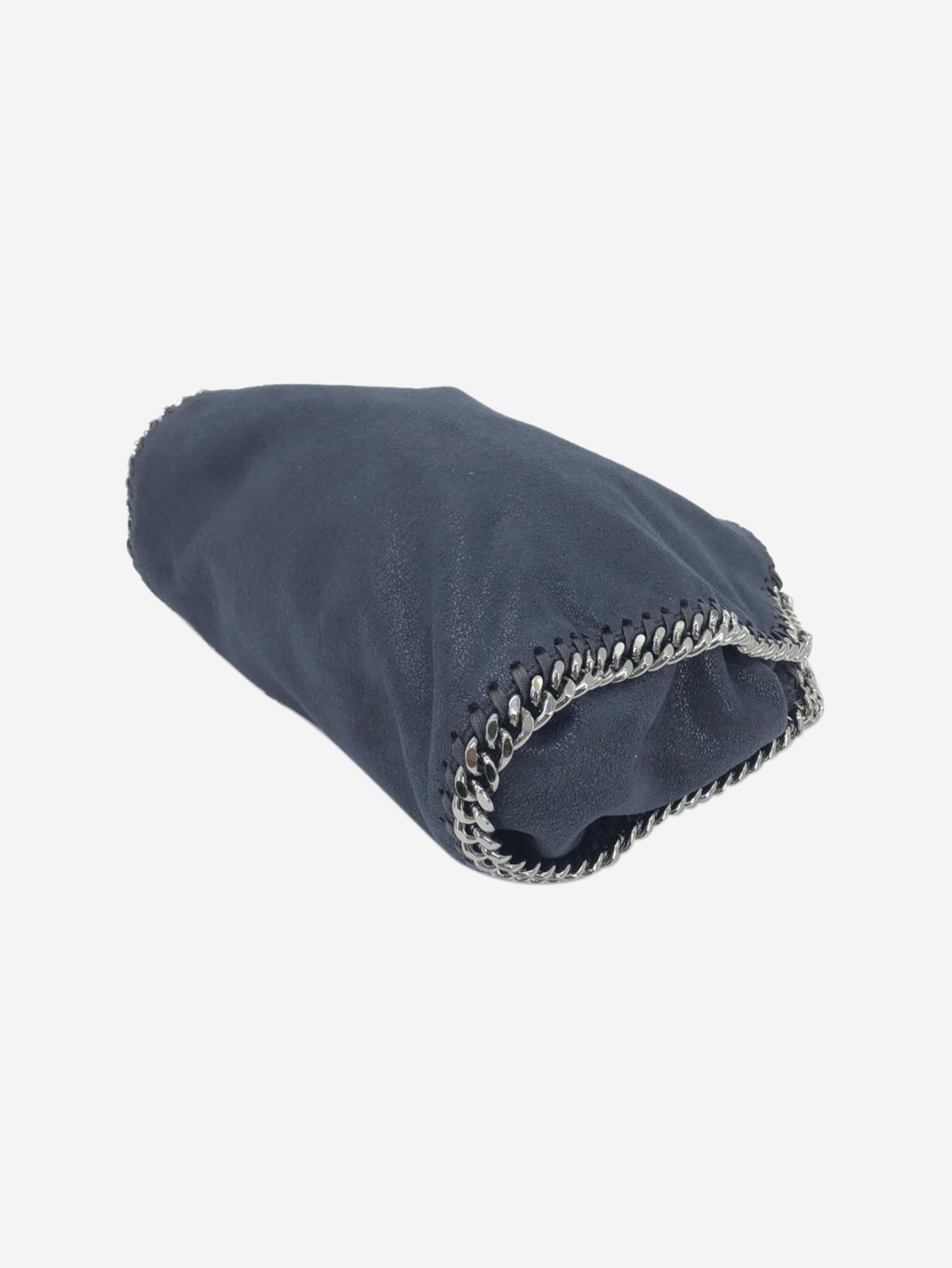 Navy Falabella chain shoulder bag