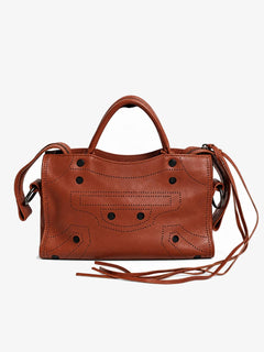 Brown mini City bag