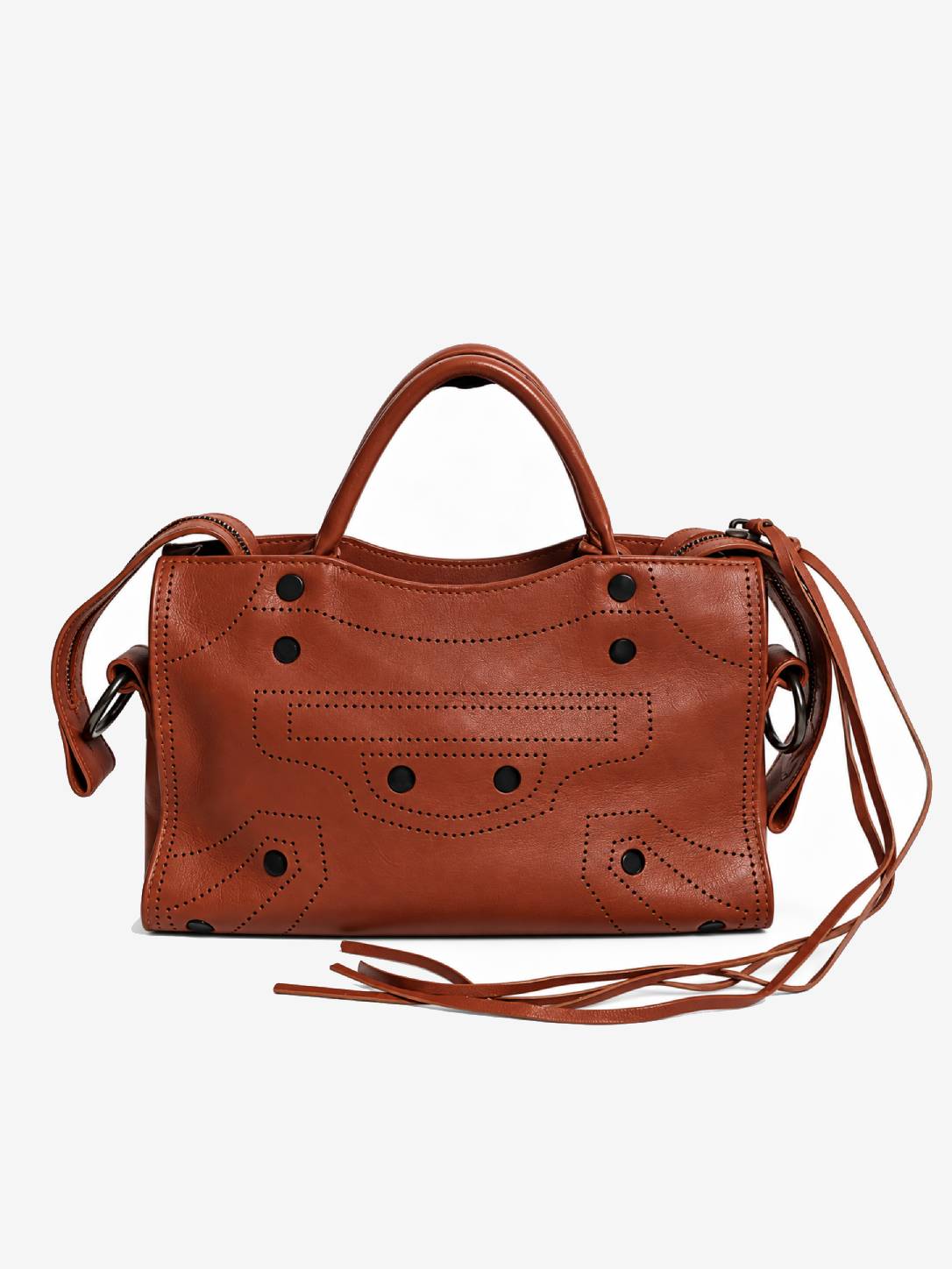 Brown mini City bag