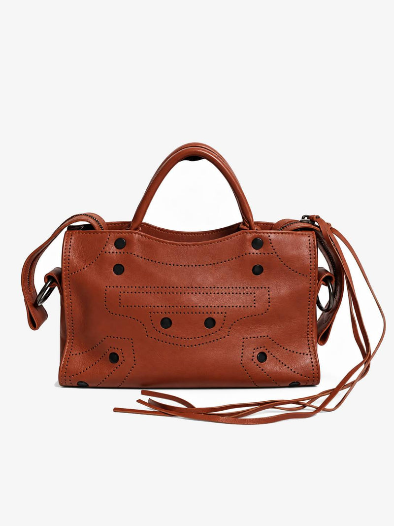 Brown mini City bag