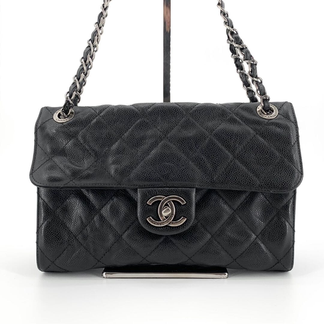 Black 2013 caviar-quilted CC Crave shoulder bag Shoulder bags Chanel 