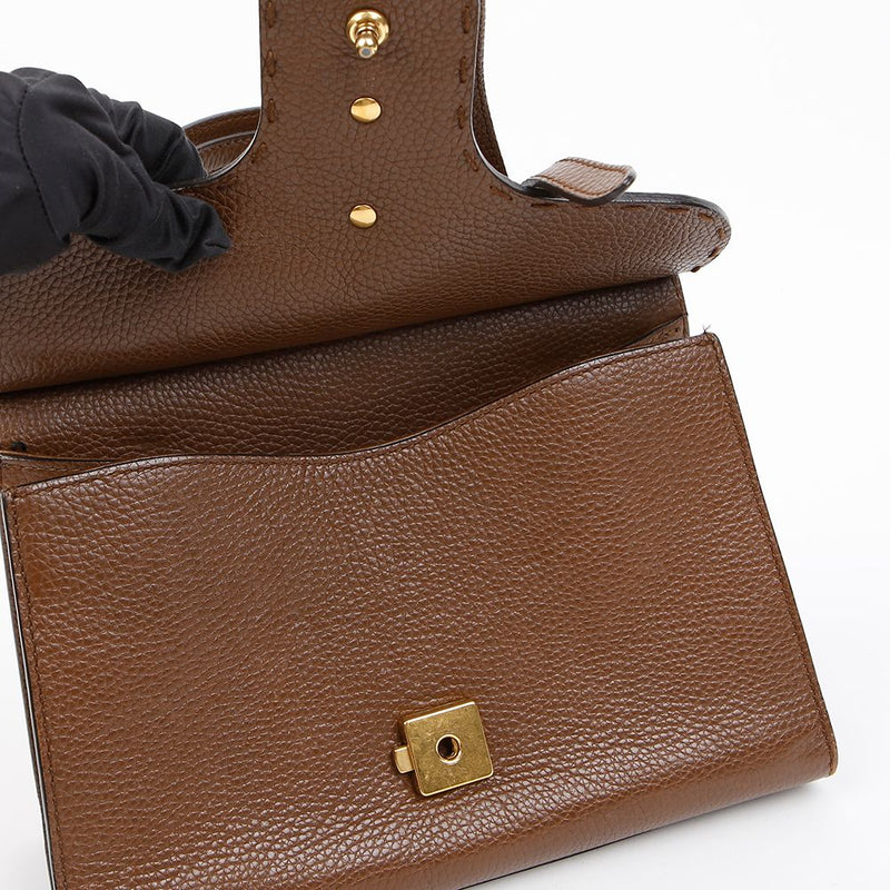 Brown GG Marmont mini 2way bag