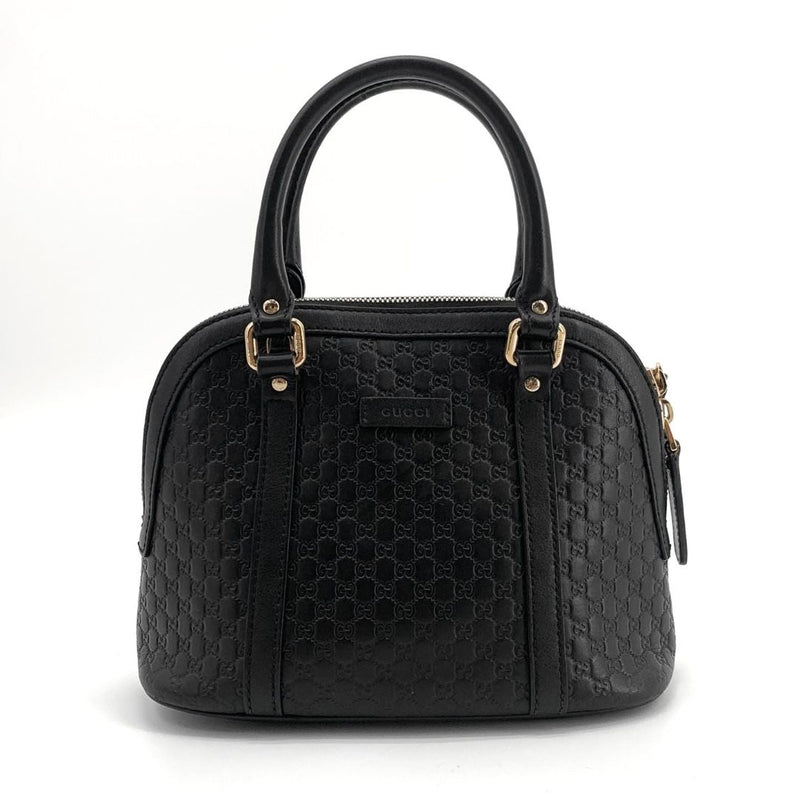Black Guccissima Dome 2way bag