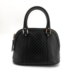 Black Guccissima Dome 2way bag