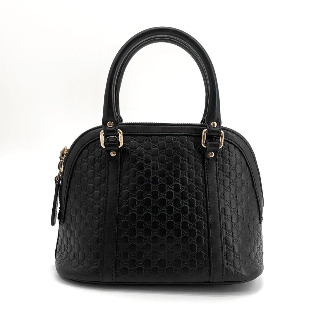 Black Guccissima Dome 2way bag