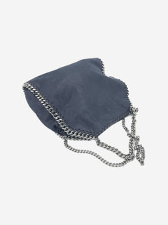 Navy Falabella chain shoulder bag