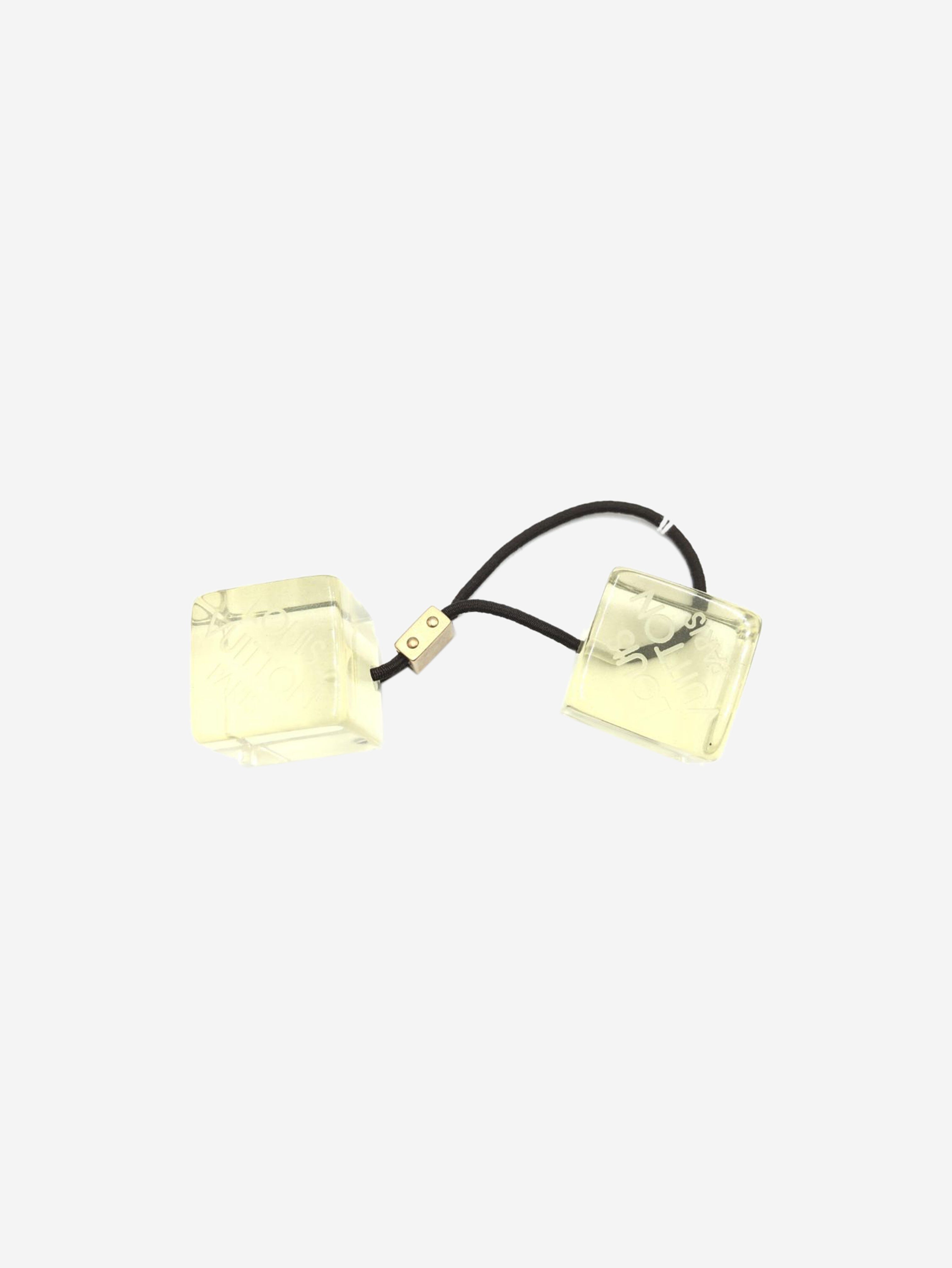 Yellow cube hair tie Hair Clips Louis Vuitton 