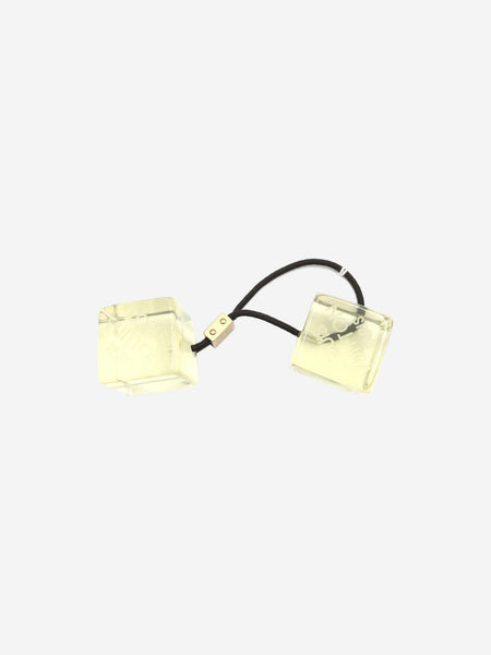 Yellow cube hair tie product image