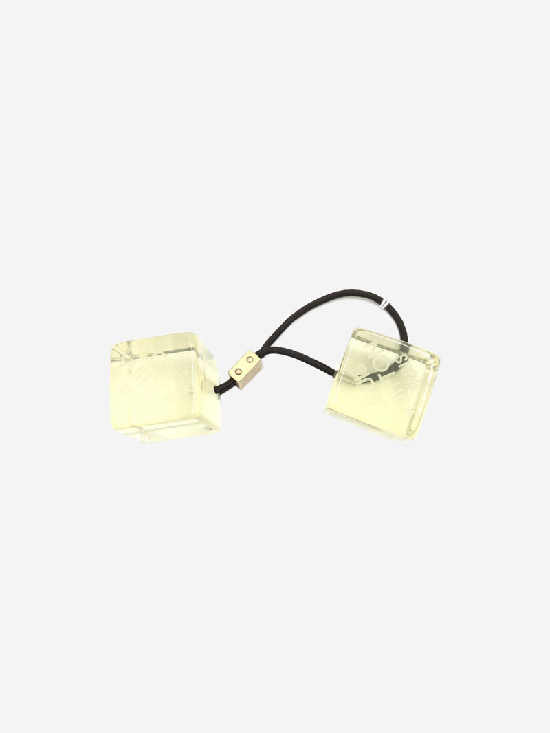 Yellow cube hair tie Hair Clips Louis Vuitton 
