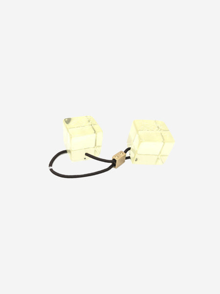 Yellow cube hair tie alternate image