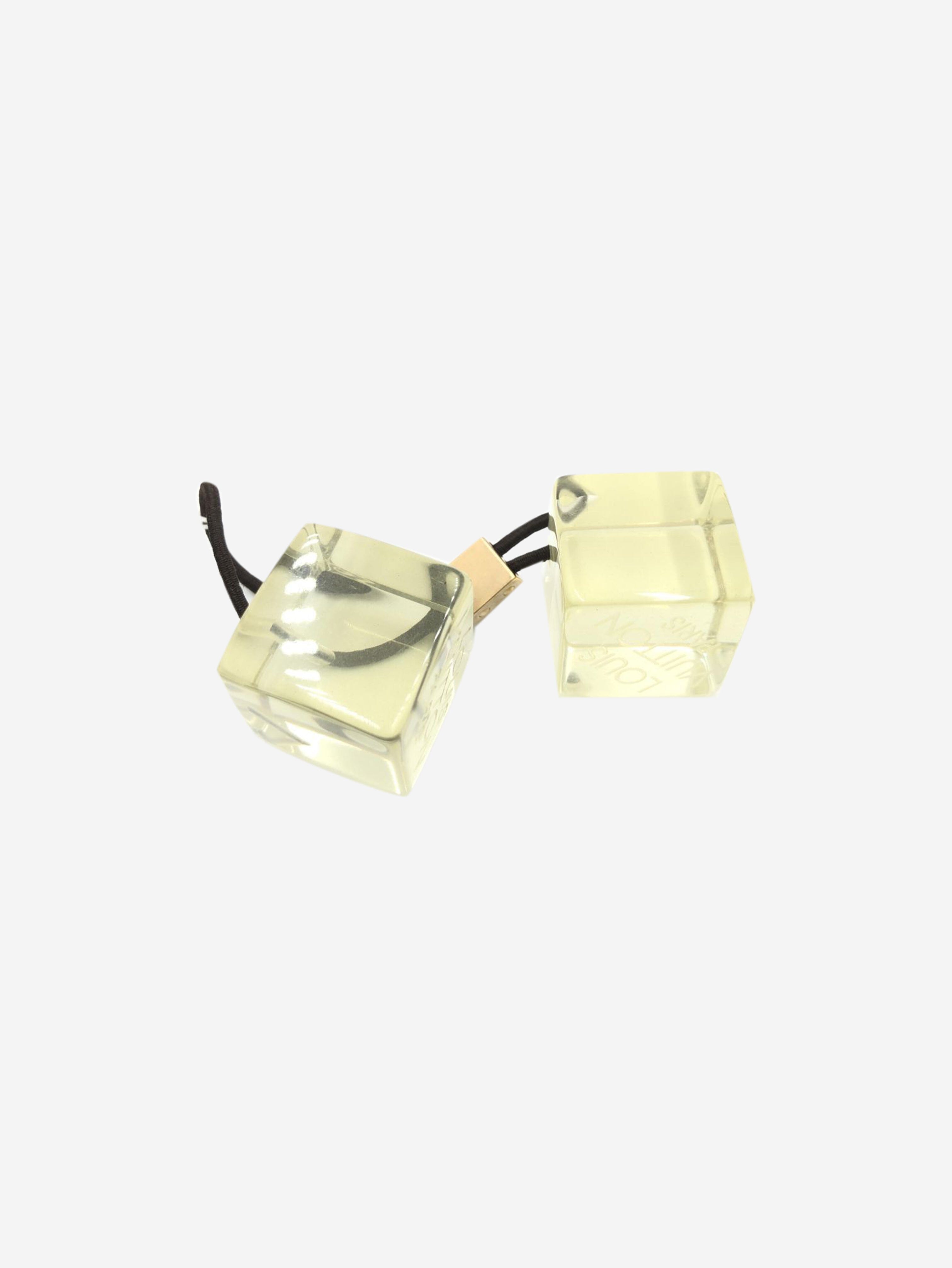 Yellow cube hair tie Hair Clips Louis Vuitton 