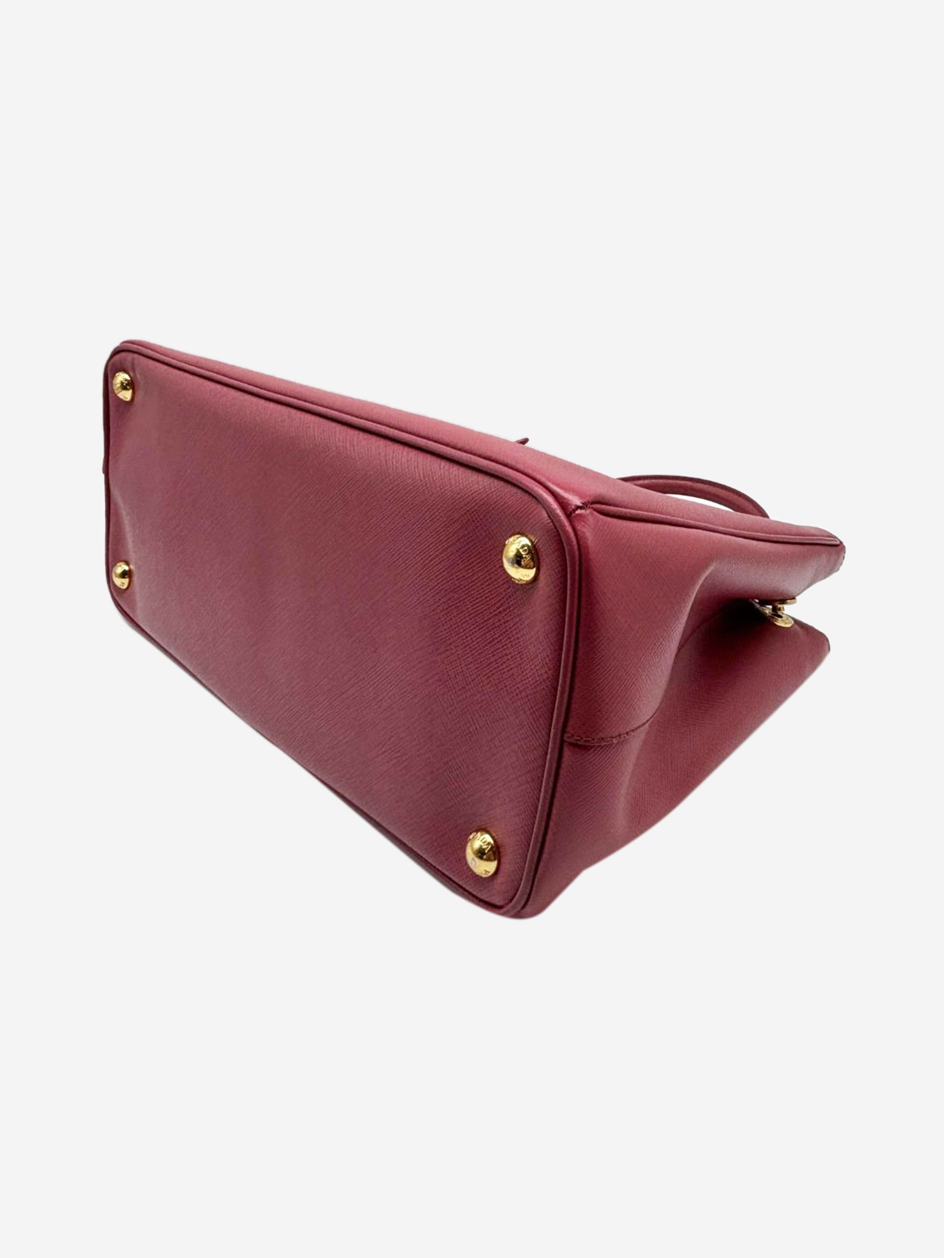 Pink small Saffiano leather Galleria 2way bag Shoulder bags Prada 