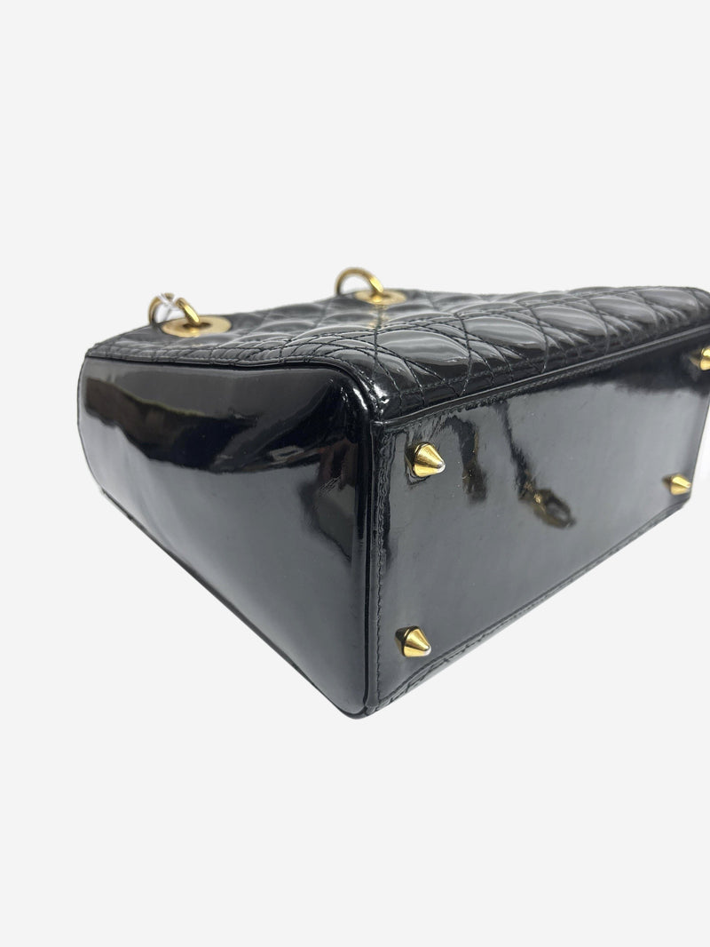 Black 2013 patent leather Lady Dior bag Shoulder bags Dior 