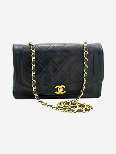 Black vintage 1986 Diana bag Shoulder Bag Chanel 