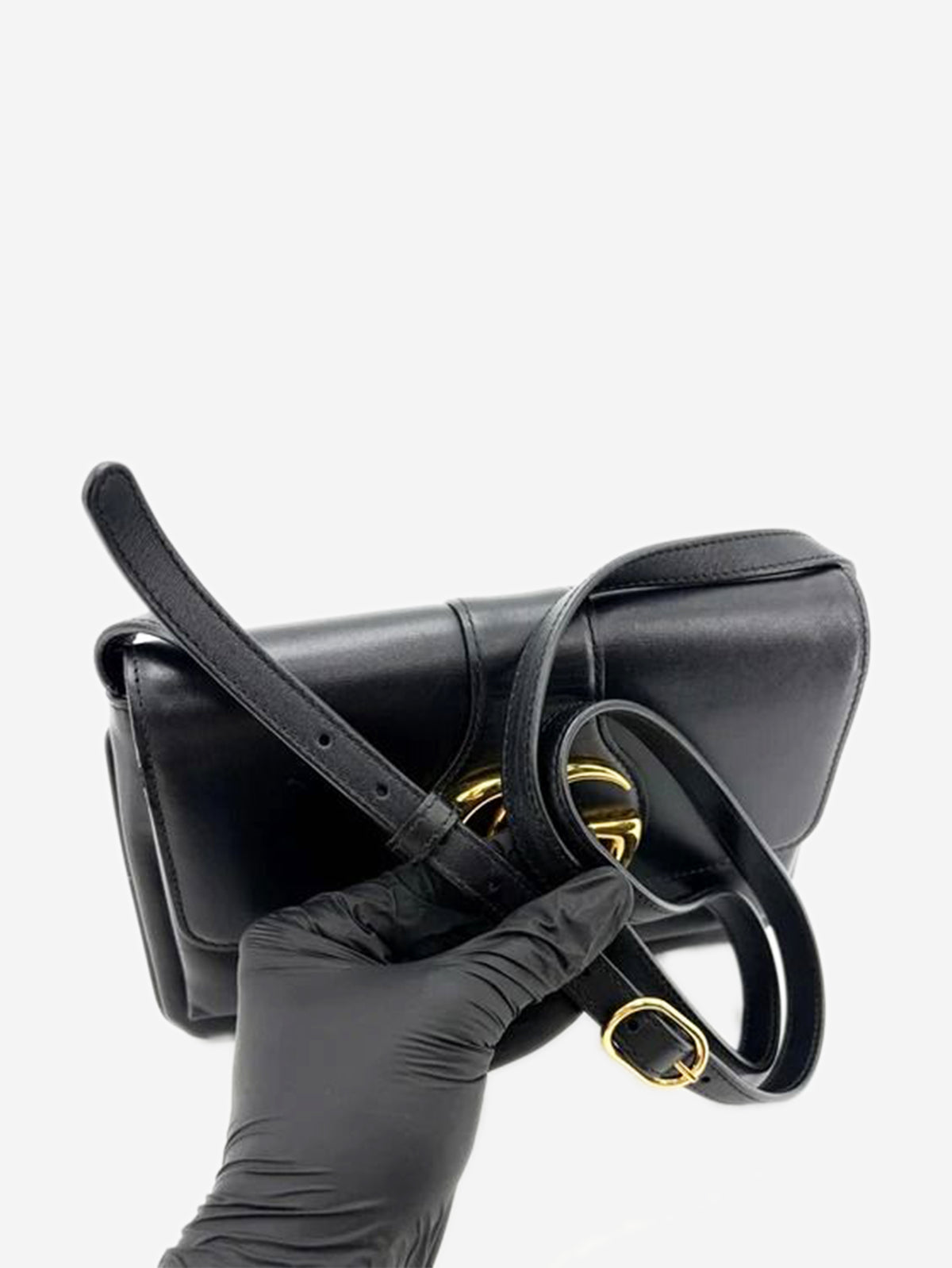 Black Arli leather shoulder bag