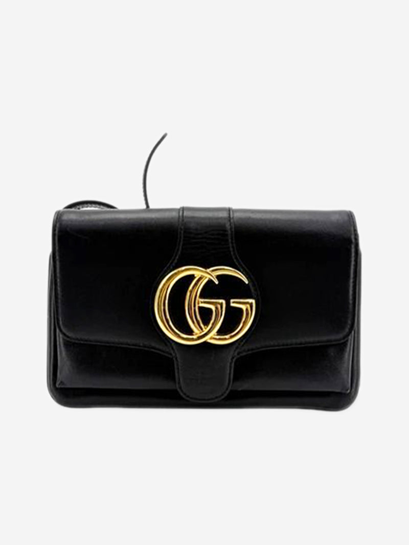 Black Arli leather shoulder bag
