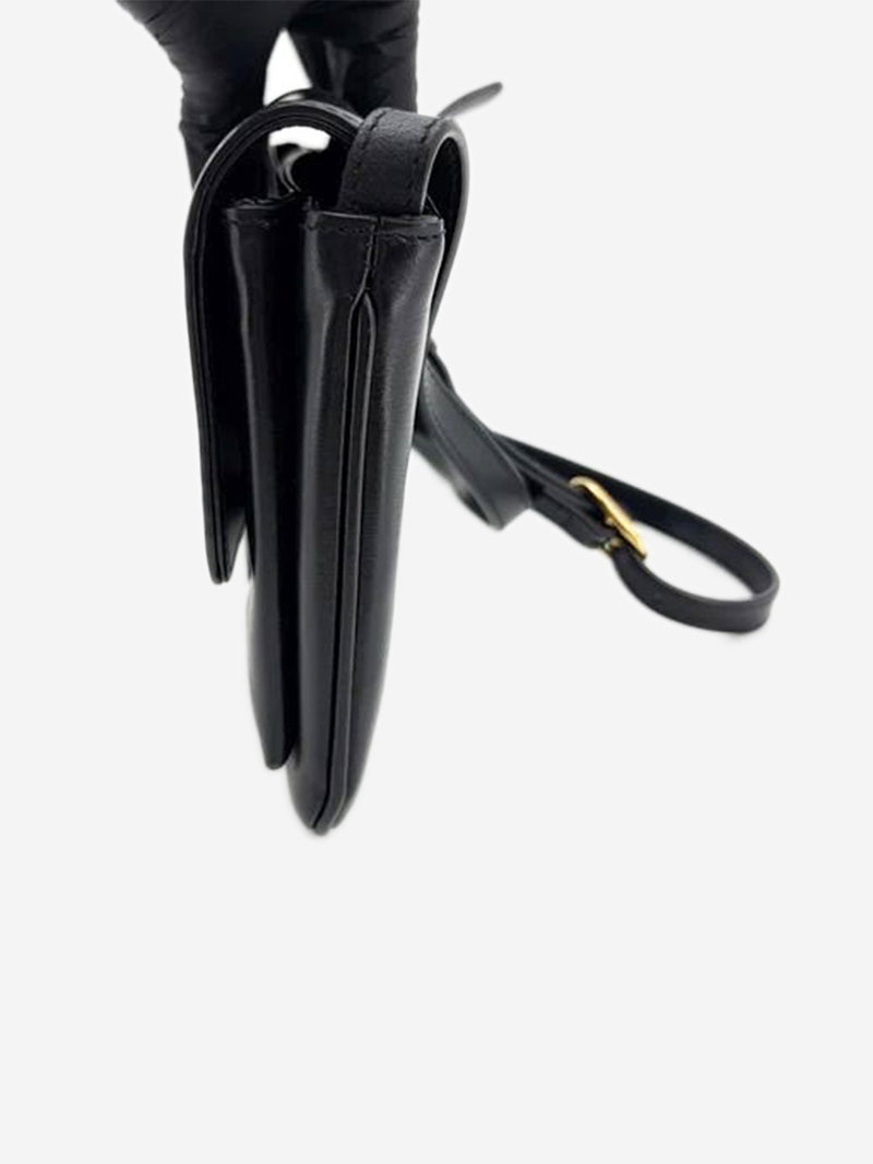Black Arli leather shoulder bag