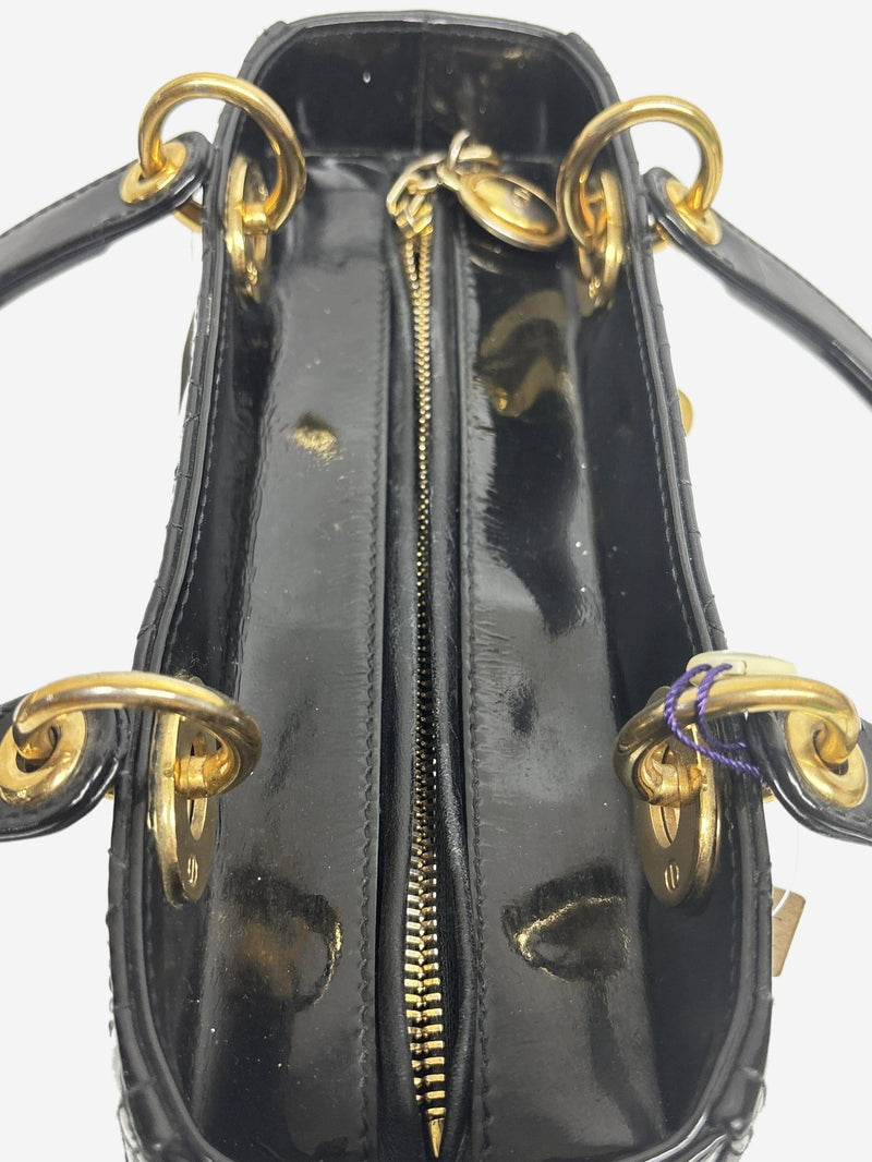 Black 2013 patent leather Lady Dior bag Shoulder bags Dior 