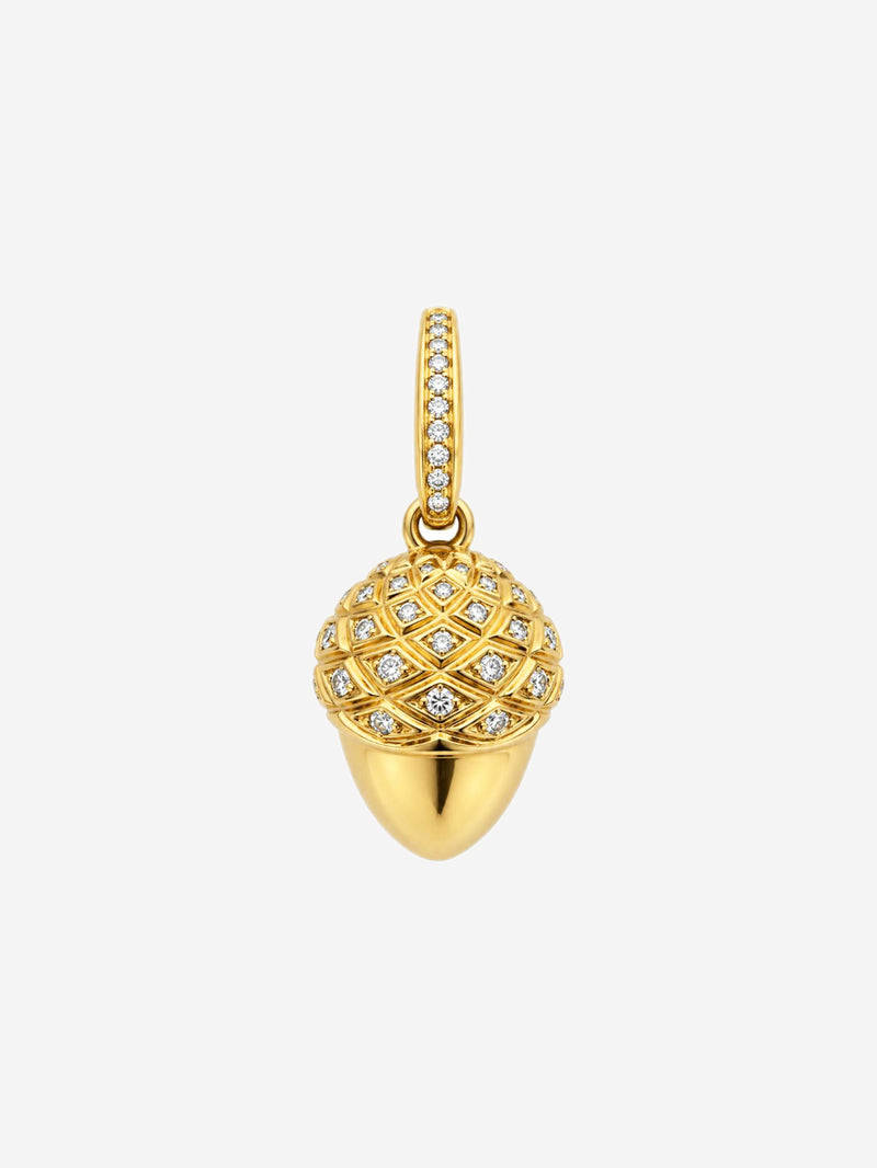18-carat gold acorn pandent Necklaces Asprey 