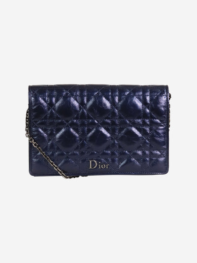 Dark blue 2016 Lady Dior pouch Shoulder bags Christian Dior 