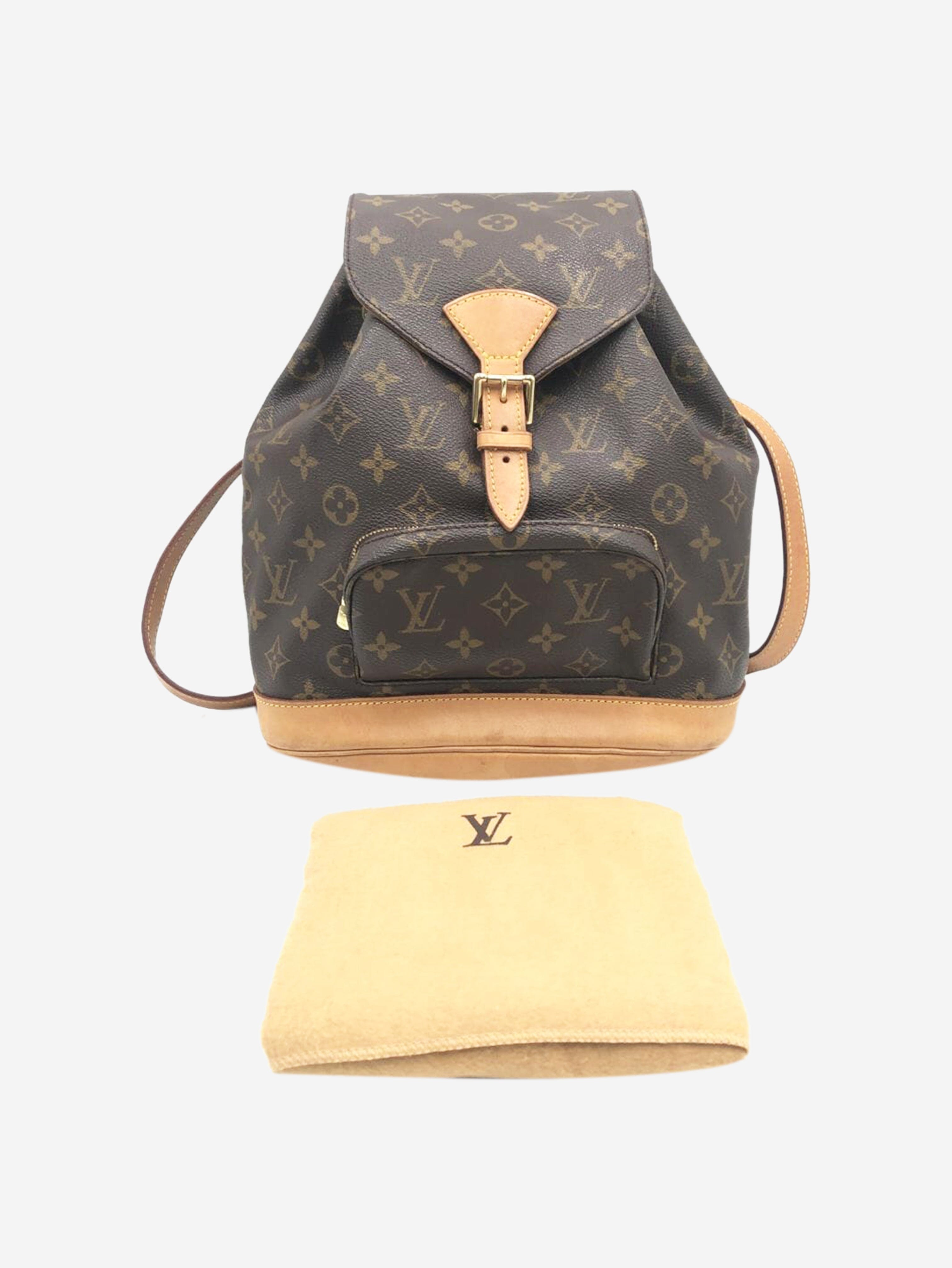 Brown 2000 Montsouris vintage backpack Shoulder bags Louis Vuitton 