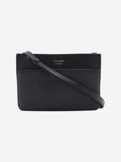 Black Saffiano leather mini crossbody bag Shoulder bags Prada 