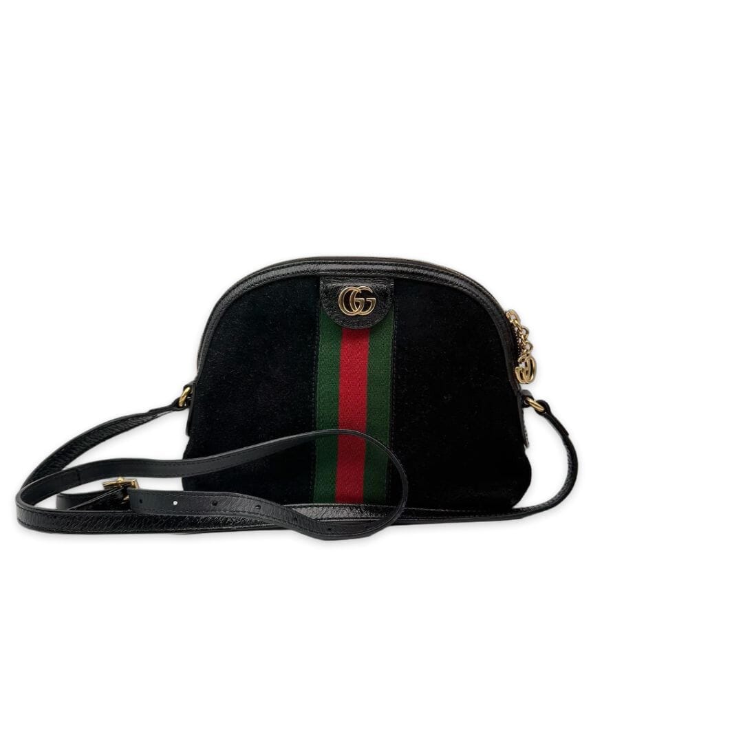 Black suede Ophidia shoulder bag Shoulder bags Gucci 