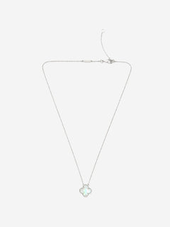 18k White gold Vintage Alhambra pendant Necklaces Van Cleef & Arpels 