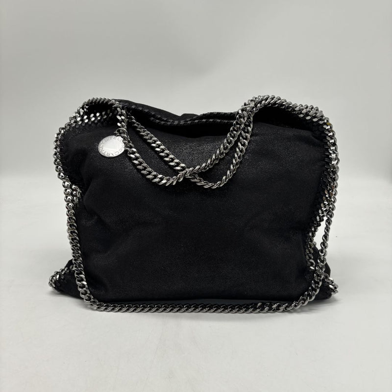 Black Falabella three-chain tote bag