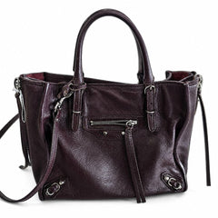 Burgundy Papier Zip Around mini tote Tote Bags Balenciaga 