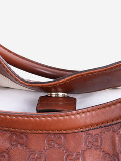 Brown Guccissima Sukey top handle bag
