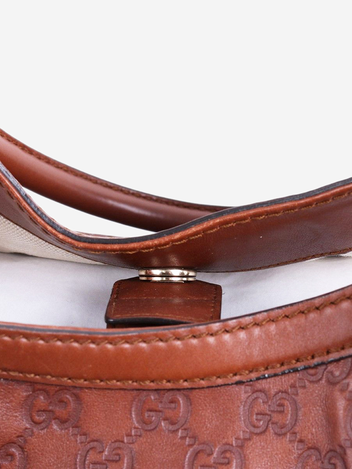 Brown Guccissima Sukey top handle bag