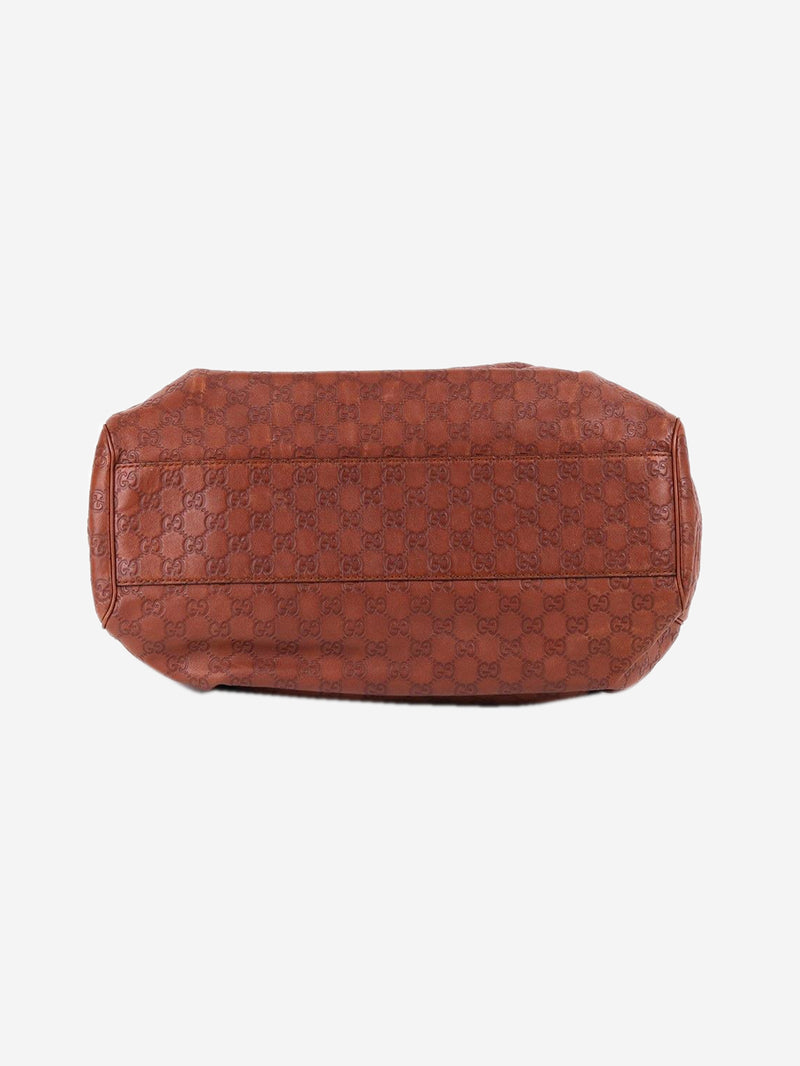 Brown Guccissima Sukey top handle bag