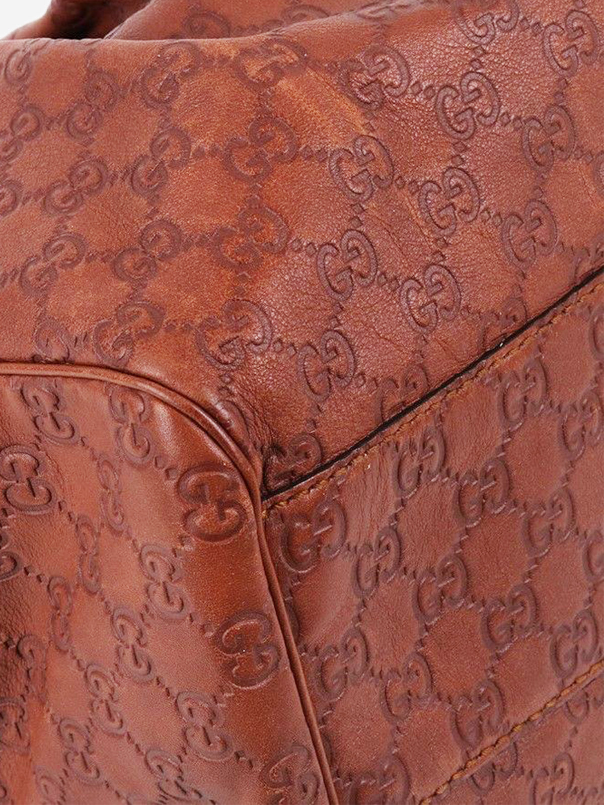 Brown Guccissima Sukey top handle bag