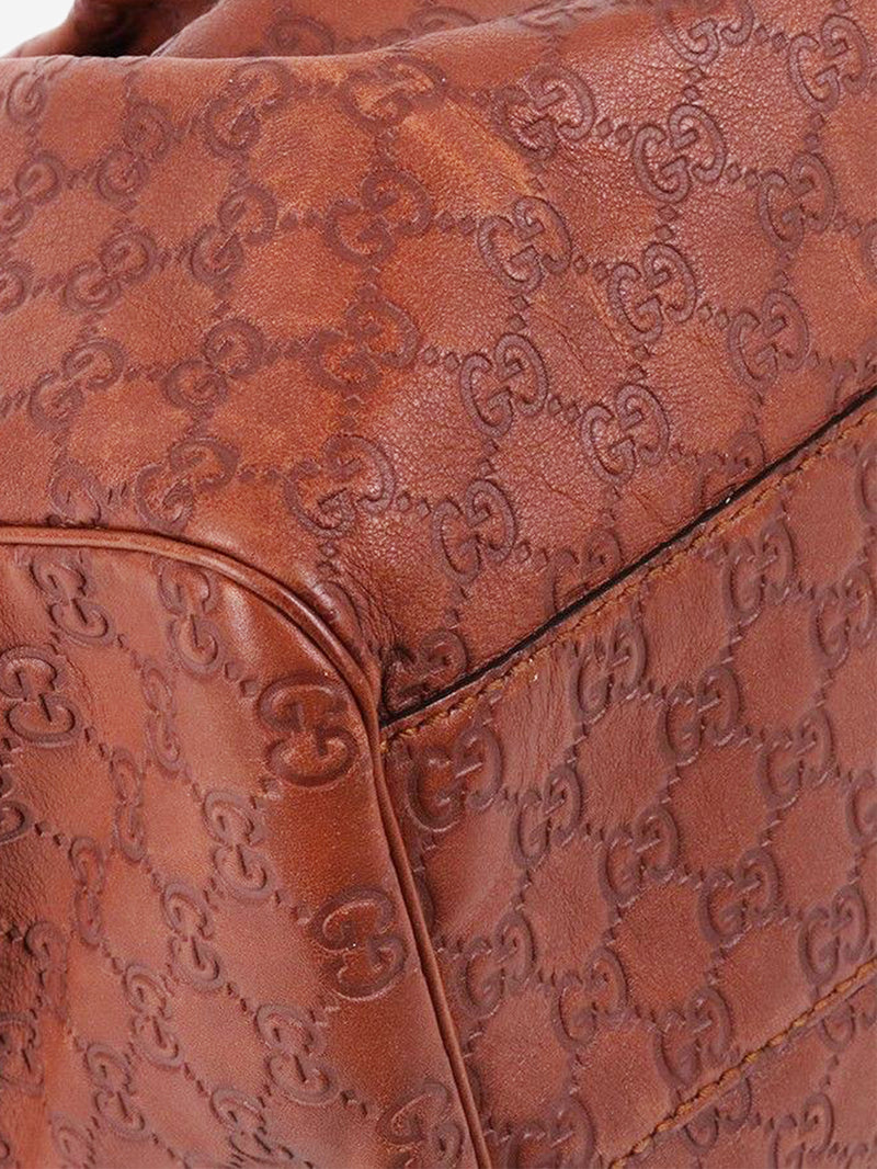 Brown Guccissima Sukey top handle bag