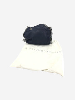 Navy Falabella chain shoulder bag