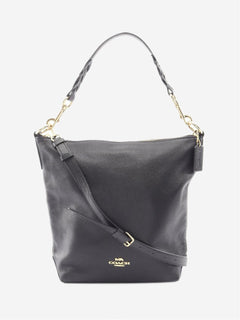 Black Abby leather 2way shoulder bag Shoulder bags Coach 