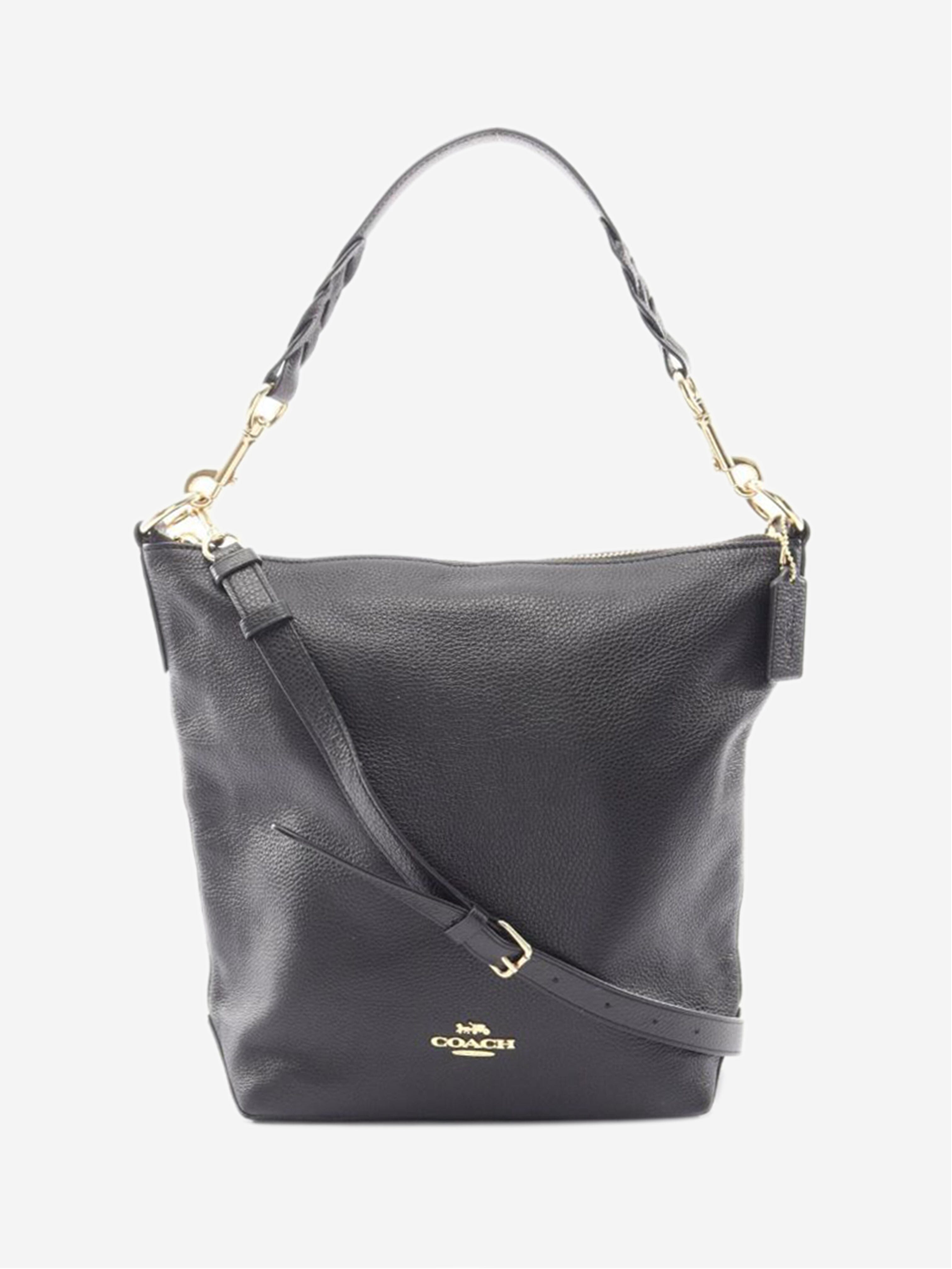 Black Abby leather 2way shoulder bag Shoulder bags Coach 