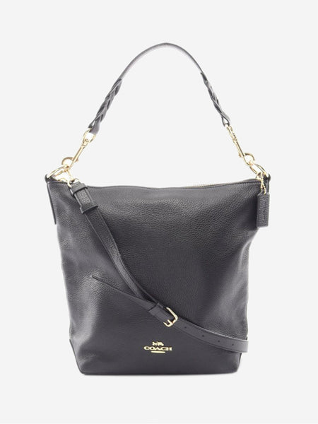 Black Abby leather 2way shoulder bag product image