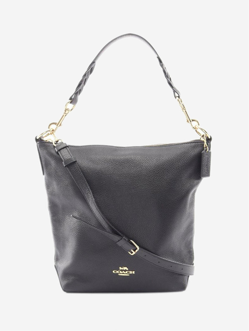 Black Abby leather 2way shoulder bag Shoulder bags Coach 