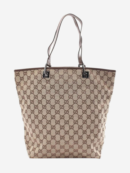 Brown GG canvas tote bag product image