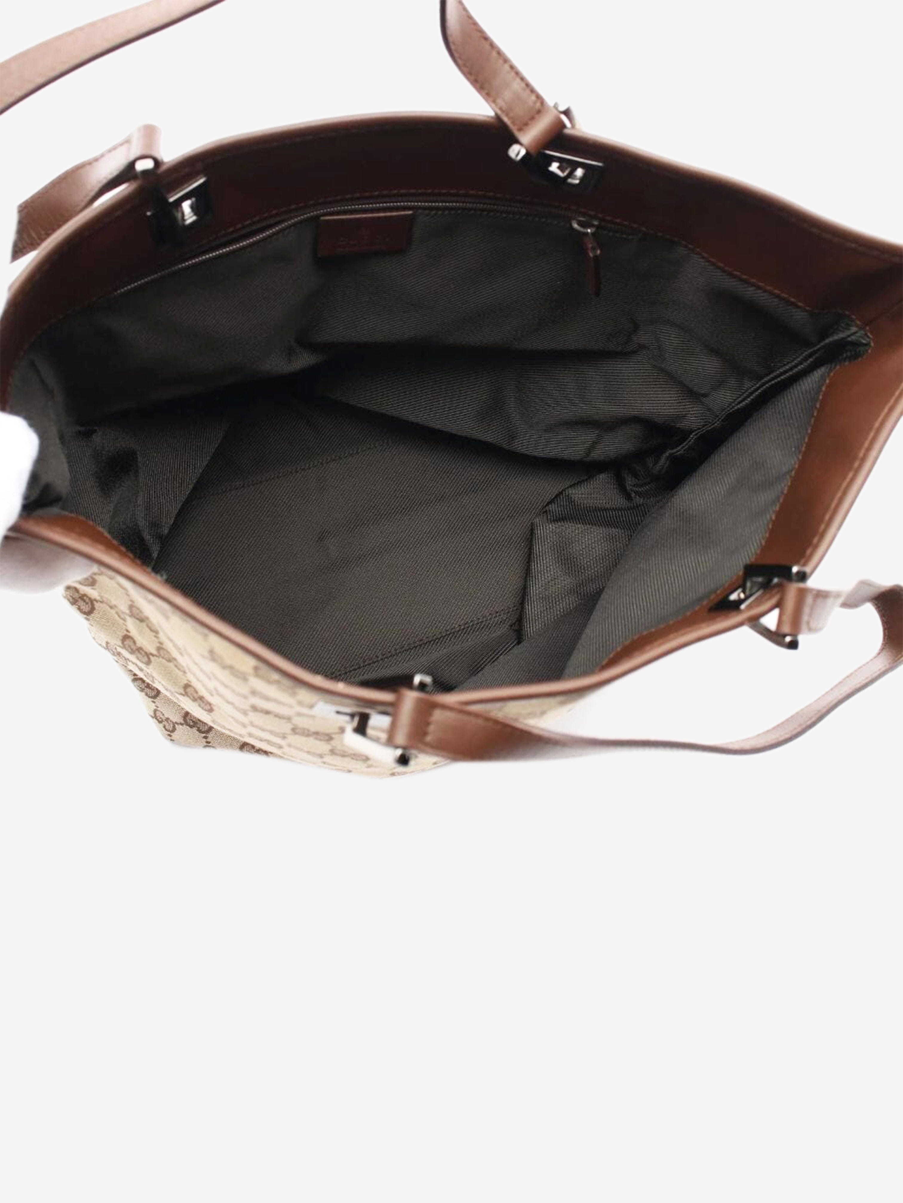 Brown GG canvas tote bag Tote Bags Gucci 