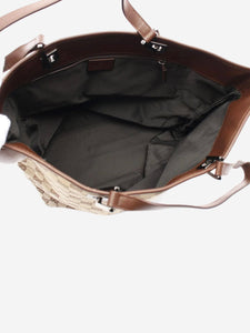 Gucci Brown GG canvas tote bag