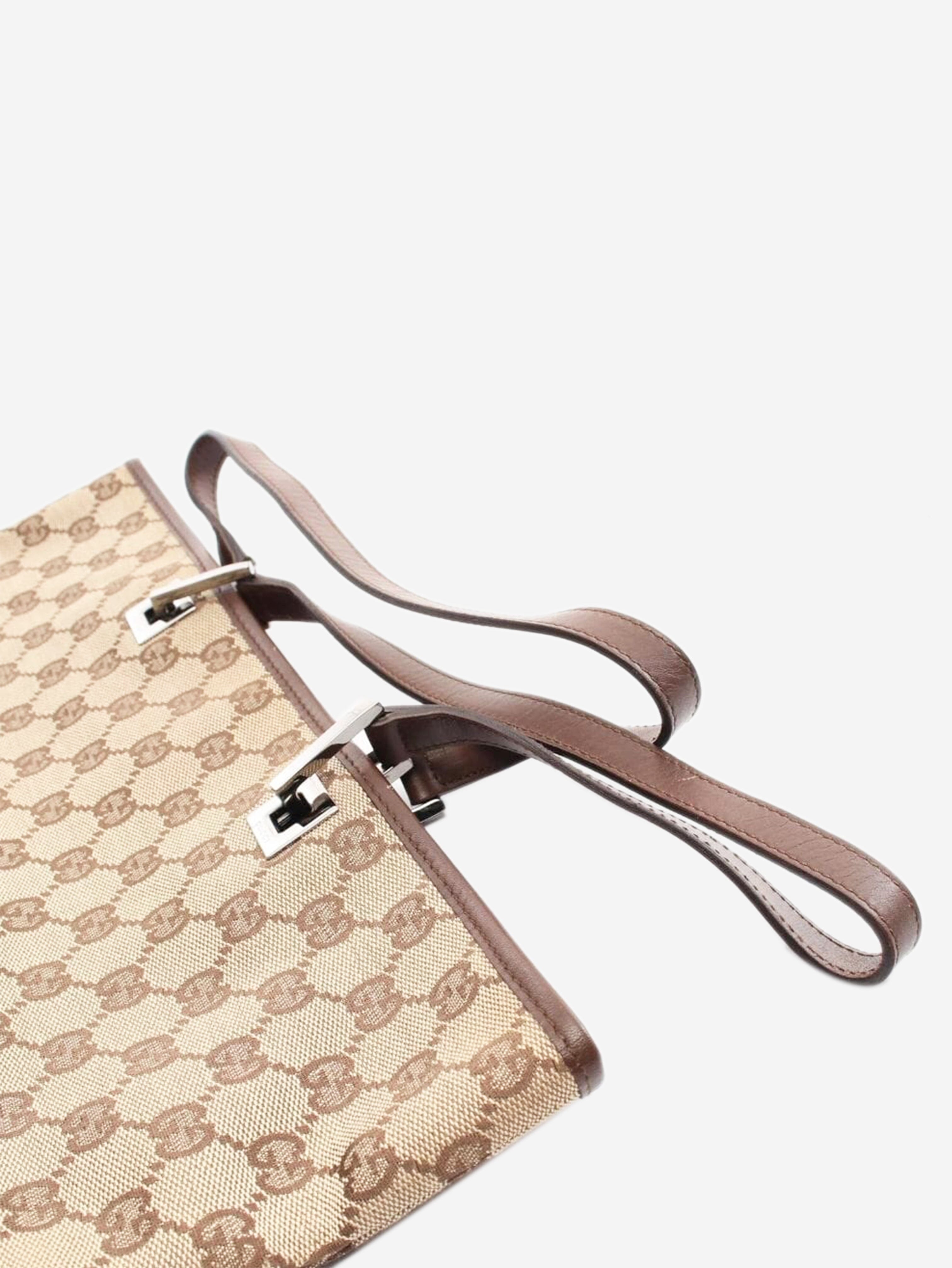 Brown GG canvas tote bag Tote Bags Gucci 
