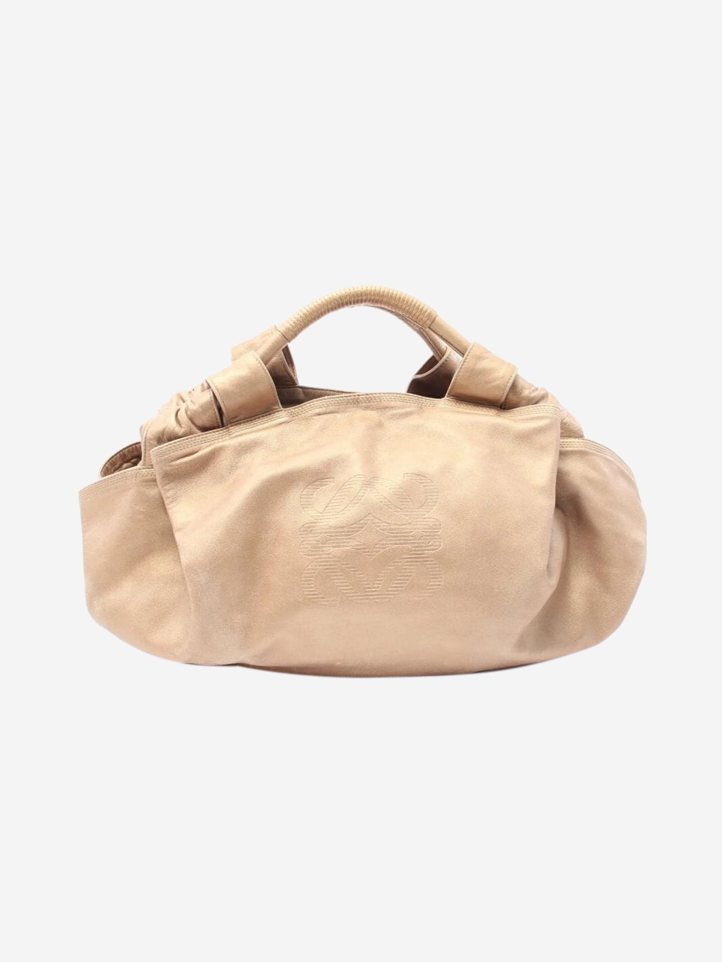 Gold Nappa Aire handbag Top Handle Bags Loewe 