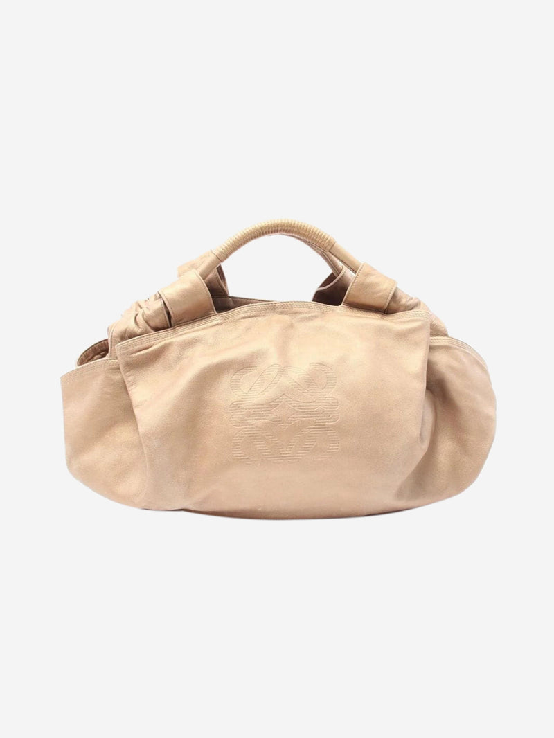 Gold Nappa Aire handbag Top Handle Bags Loewe 