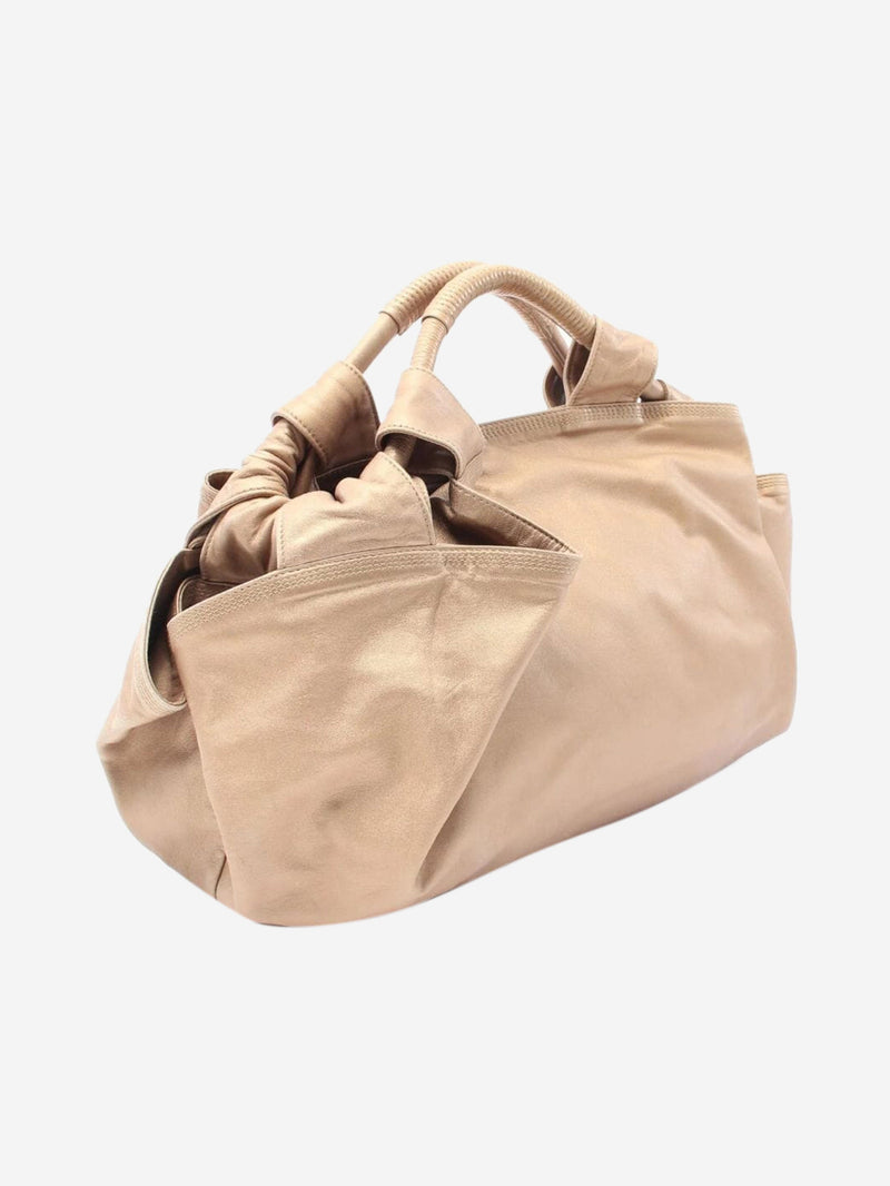 Gold Nappa Aire handbag Top Handle Bags Loewe 