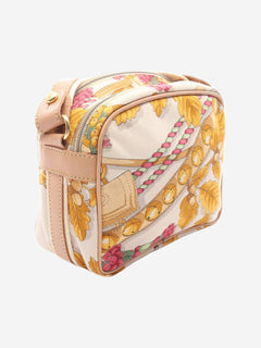 Multicolour canvas shoulder bag